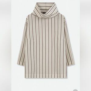 $258 NWT Jarbo Ella Cotton Blend XL 14-16 Striped Top Relaxed